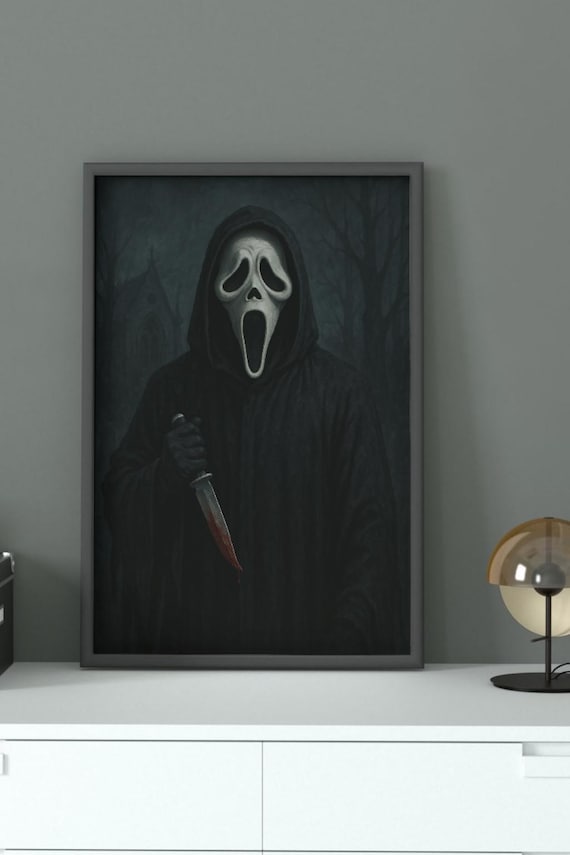 Scream Movie Poster: Spooky Halloween Wall Art (Digital Product)