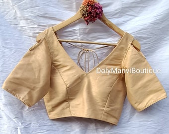 Camicetta Sari da donna realizzata a mano, camicetta Sari indiana, camicetta Sari, camicetta da donna, camicetta Sari, top corto, camicetta Sari pronta all'uso