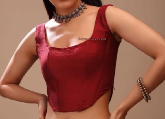 Handmade Blouse, Saree Blouse, Lahenga choli, Crop Top, Beautiful Fancy Blouse, Mahroom Saree Blouse.