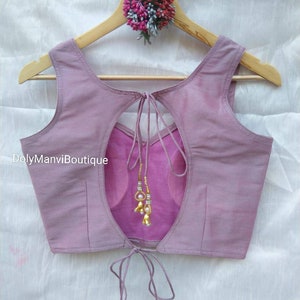 Handmade Women Saree Blouse, Indian Sari Blouse, Pink Sari Blouse, Women Blouse, Crop Top For Women, Saree Blouse, Bollywood Pink Crop Top