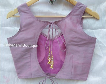 Handmade Women Saree Blouse, Indian Sari Blouse, Pink Sari Blouse, Women Blouse, Crop Top For Women, Saree Blouse, Bollywood Pink Crop Top