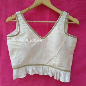 Women Sari Blouse, Indian Saree Blouse, Bollywood Sari Blouse, Women Blouse, White Crop Top, Designer Blouse, Fancy Crop Top For Women