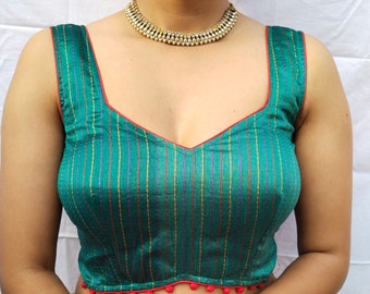 Belle blouse sari, chemisier sari indien, chemisier sari bollywood, chemisier femme, haut court pour femme, chemisier sari, haut court fantaisie pour femme
