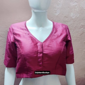 Saree Blouse, Indian Sari Blouse, Bollywood Sari Blouse, Women Blouse, Crop Top For Women, Saree Blouse, elbow sleeves Top For Women