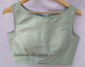 Boatneck Saree Blouse, Indian Sari Blouse, Bollywood Sari Blouse, Women Blouse, Crop Top For Women, Saree Blouse, Fancy Crop Top For Women