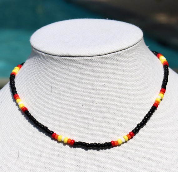 Sunset Seedbead Handmade Necklace