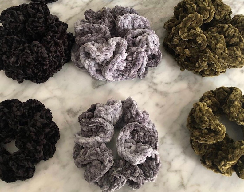 Velvet Scrunchies 4 for 12.00 Soft Velvet Scrunchies Custom Colors