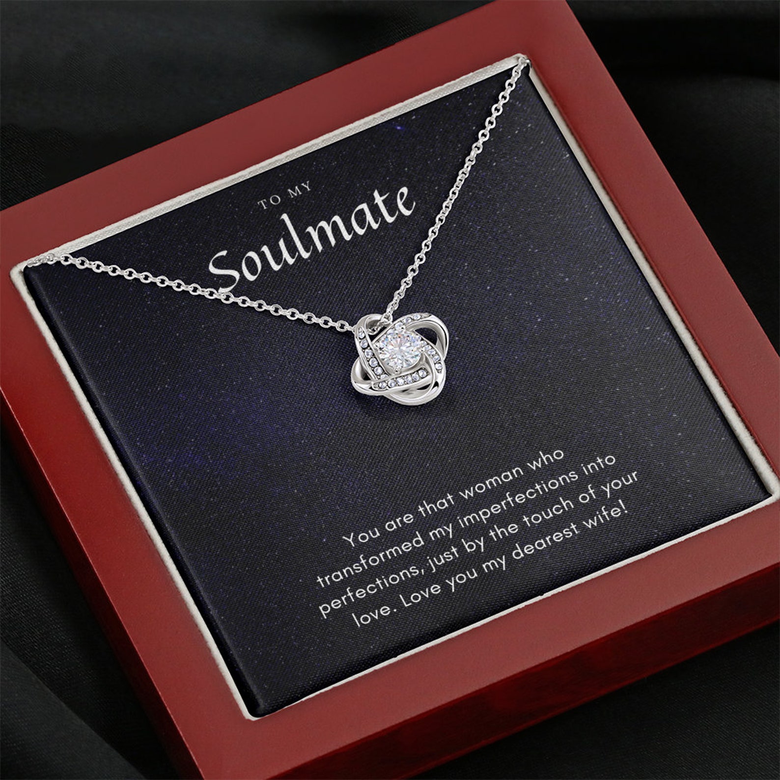 To My Soulmate Necklace Gift for Wife Necklace Gifts for | Etsy UK