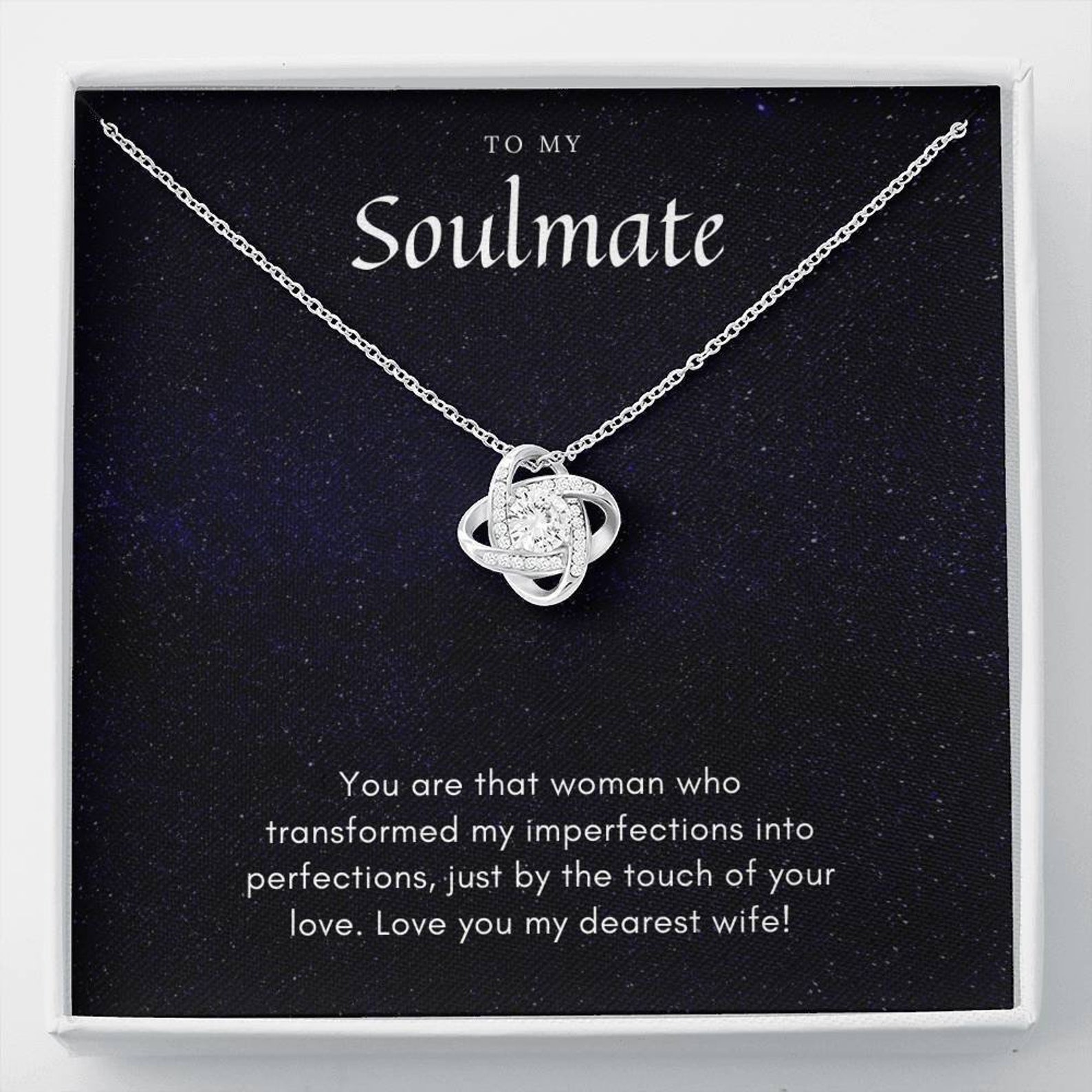 To My Soulmate Necklace Gift For Wife Necklace Gifts For Etsy