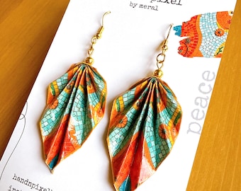 Handmade Origami Earrings – Unique Women’s Jewelry