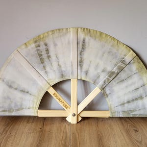 Sauna Fan MINI PREMIUM, Smoke Dession, Hand Wood Fan, Aufguss Fan, Sauna Fan, Saunamaster accessories, Home decoration, Spa