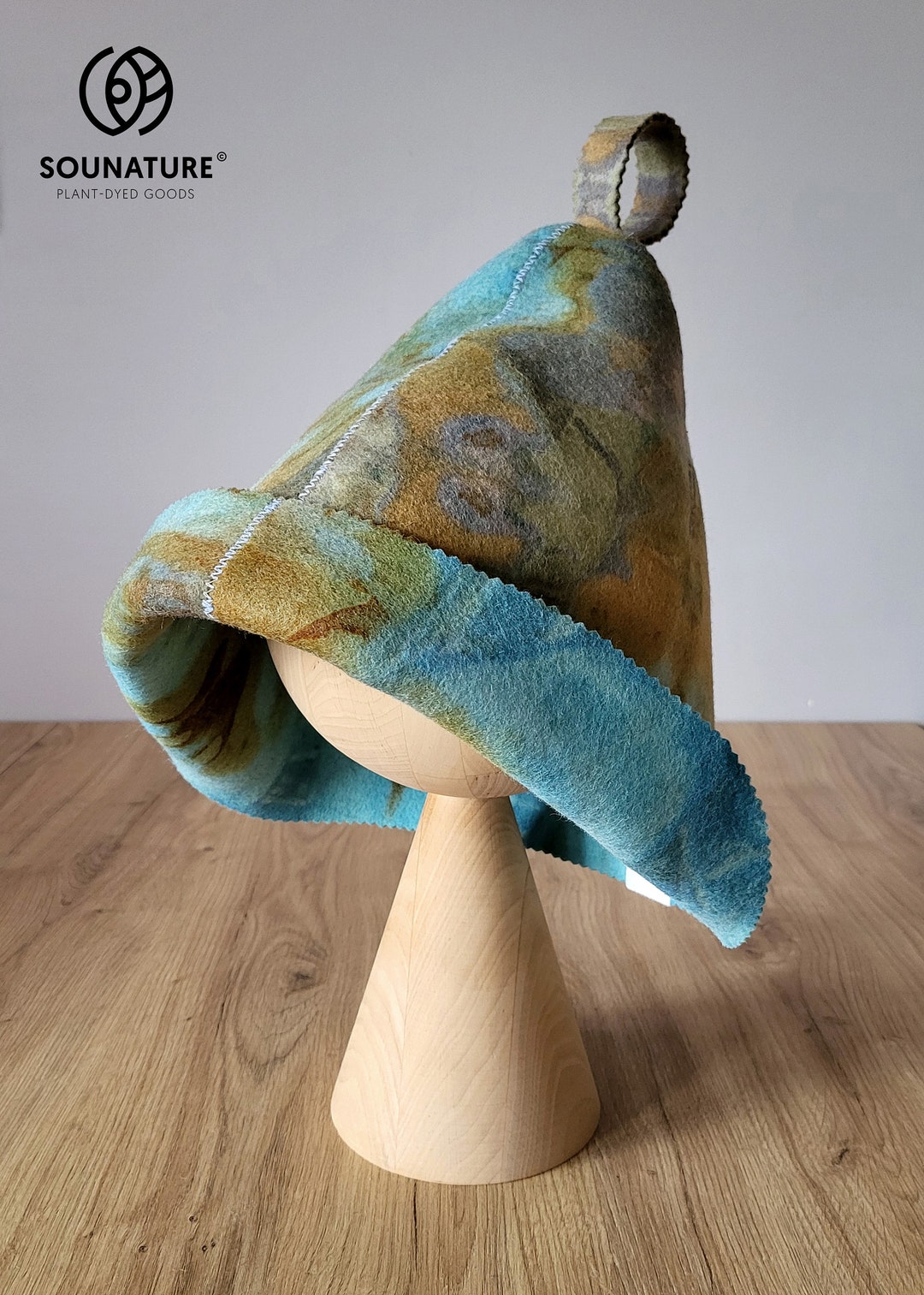 Sauna Hat, Natural Wool Sauna Cap For Men And Women, Eco-Friendly