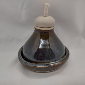 Hand thrown Ceramic Oil Lamp - Andromeda