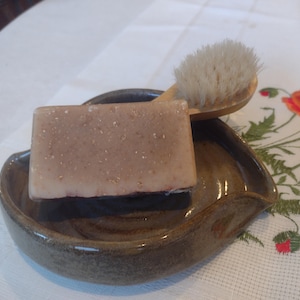 Ceramic Soap Dish, Soap Dish, Self Draining Soap Dish, Ceramic Sponge Dish, Sponge Dish, Self Draining Soap Dish  - Terra Cotta