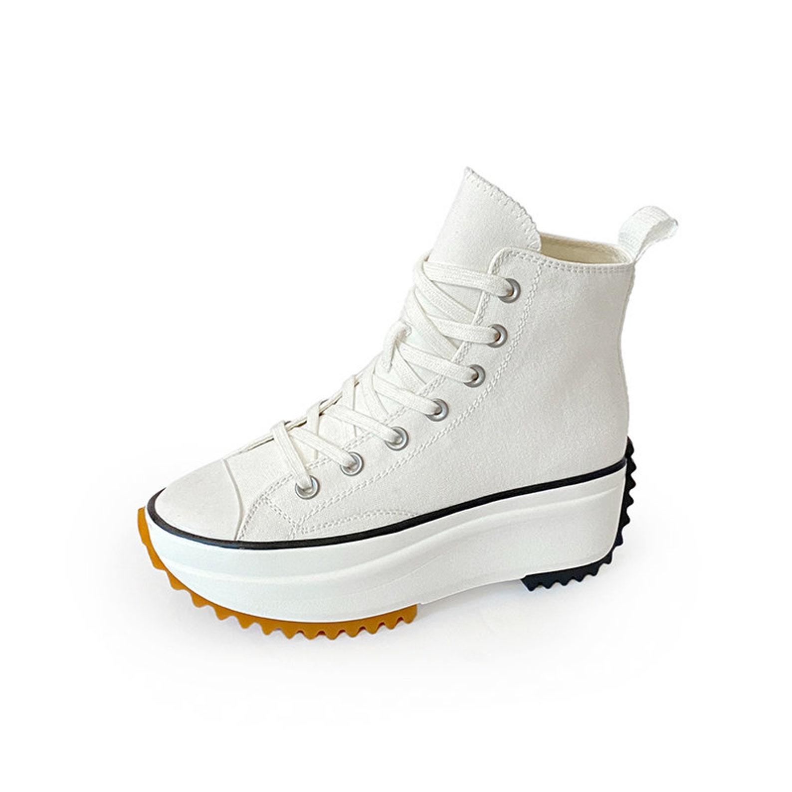 chunky sole canvas shoes