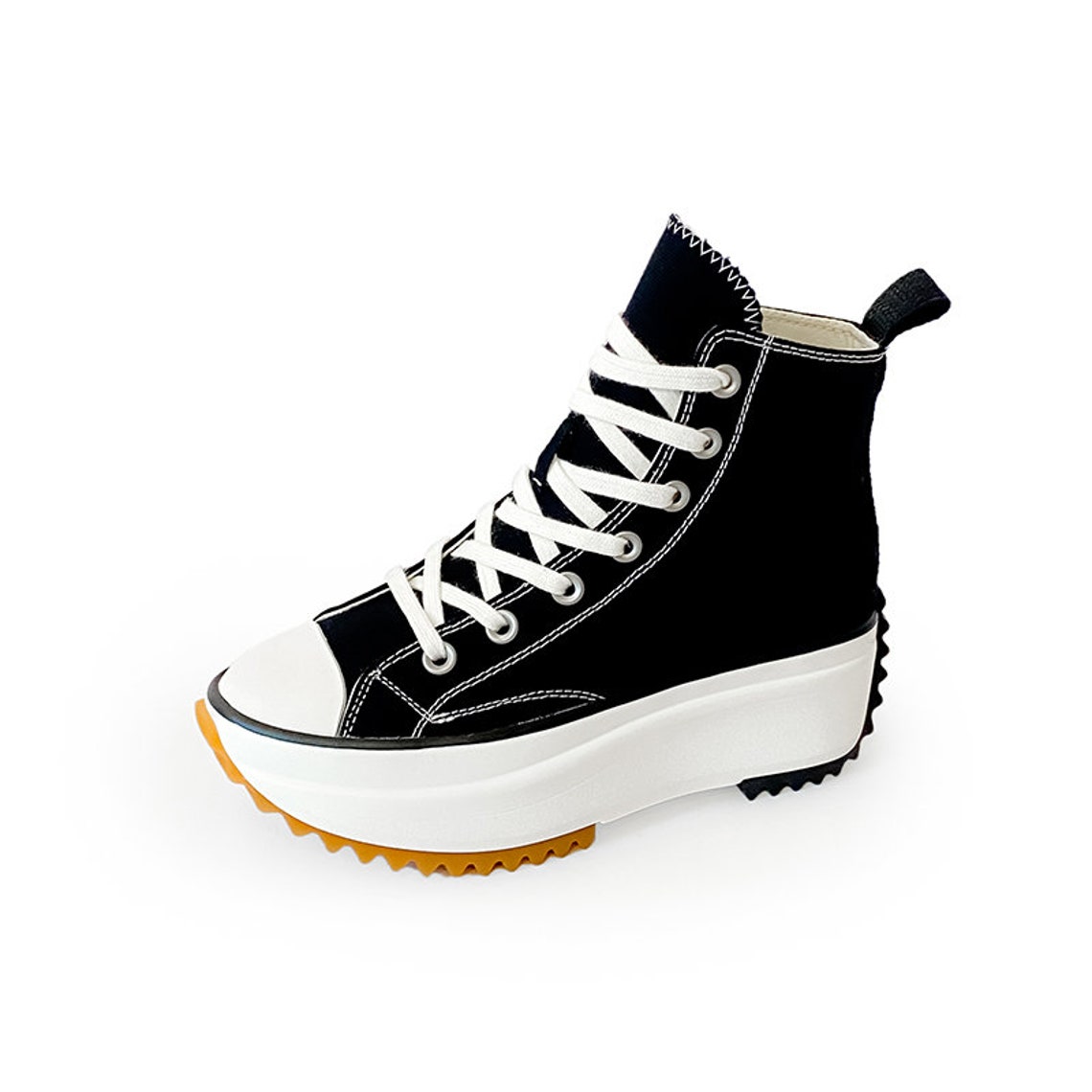 chunky sole canvas shoes