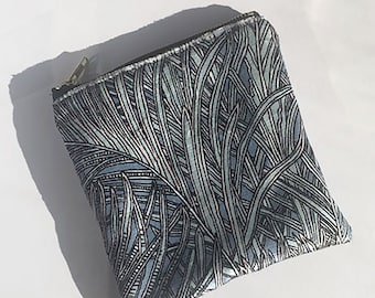 Liberty London velvet makeup bag pouch purse peacock feather / present | Christmas gift /  present / handmade makeup bag / mothers day / mum