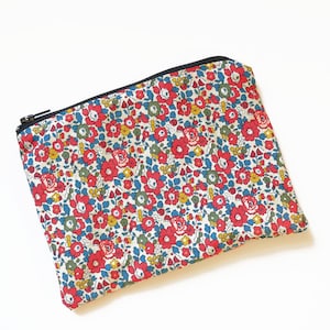 Liberty London Schminktasche / Handgefertigte Kosmetiktasche