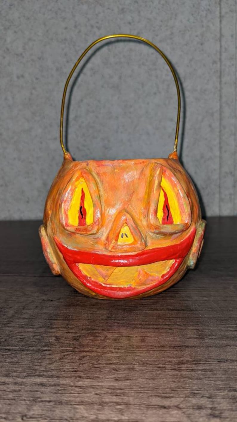 Vintage Inspired Trick or Treat Bucket Halloween Decorations - Etsy