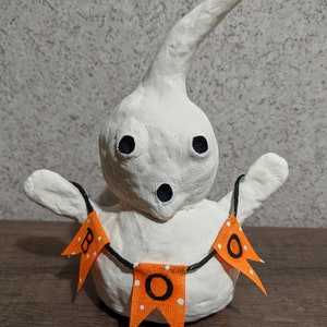 SALE!! Clay Ghost Halloween Decoration