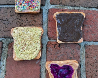 Sweet toast coasters