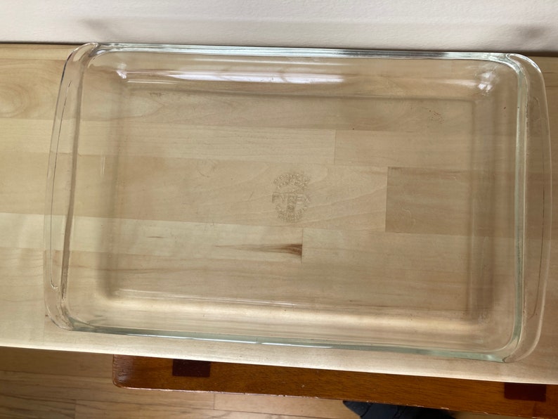 Vintage Pyrex Clear Glass Casserole Dish 233 Etsy