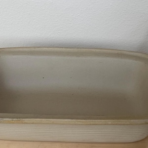 Vintage Pampered Chef Family Heritage Rectangular Stoneware Bowl #1435