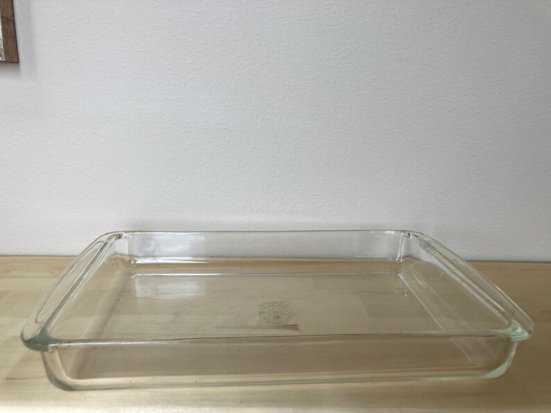 Vintage Pyrex Clear Glass Casserole Dish 233 Etsy