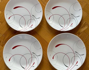 Set of 4 Corelle by Corning &quot;Splendor&quot;  10.5&quot; Round Dinner Plates