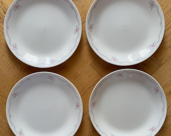 Set of 4 Corelle by Corning &quot;English Breakfast&quot;  10.25&quot; Dinner Plates