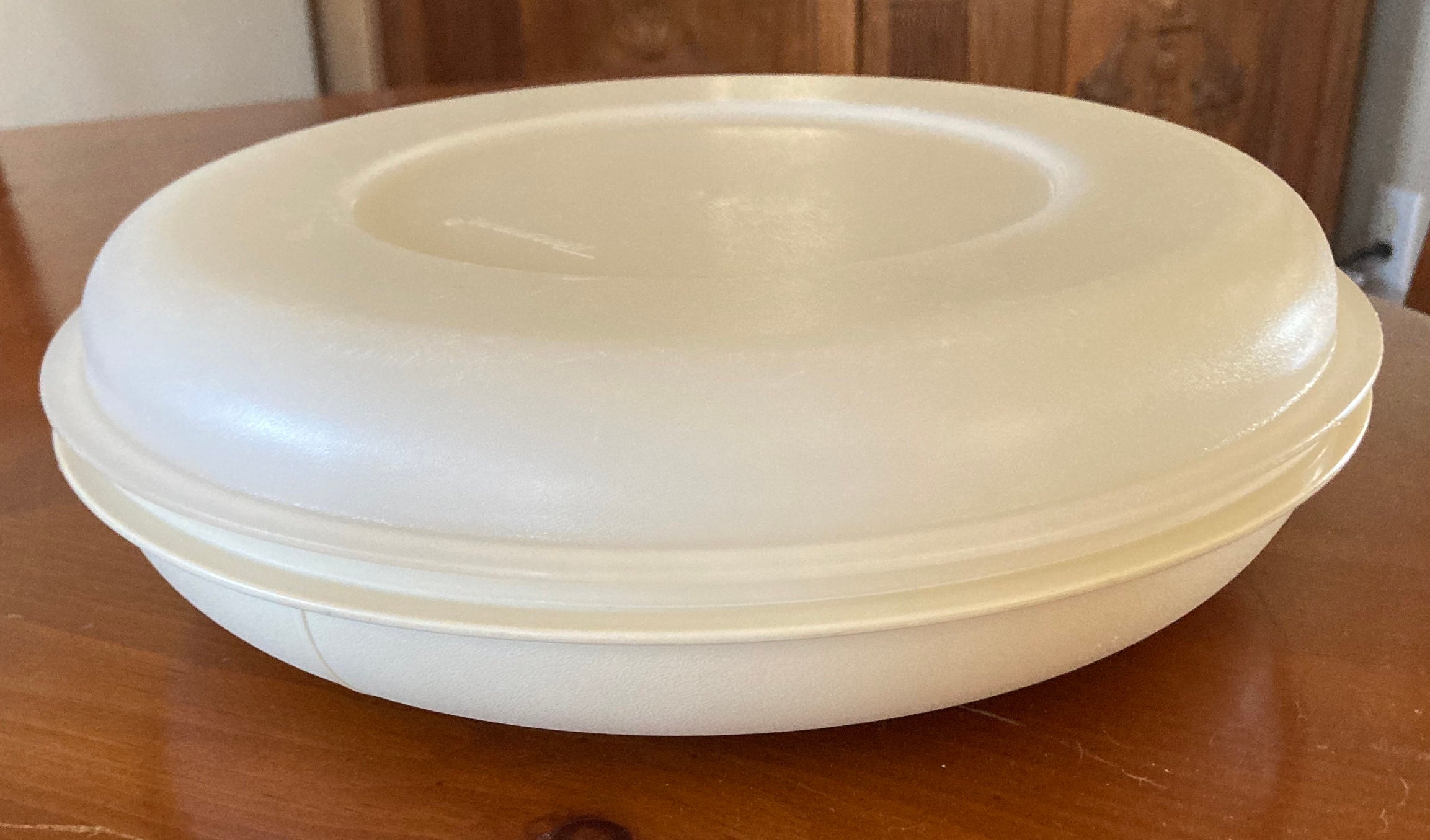 TUPPERWARE SIDE BY SIDE LUNCH-IT DIVIDED DISH / CONTAINER AZURE LIGHT –  Plastic Glass and Wax ~ PGW