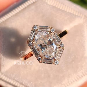 2.7 CT Dutch Marquise Cut Moissanite Engagement Ring, 14K Solid Yellow Gold Ring, Halo Setting Ring, Wedding Ring, Bridal Ring, Gift For Her