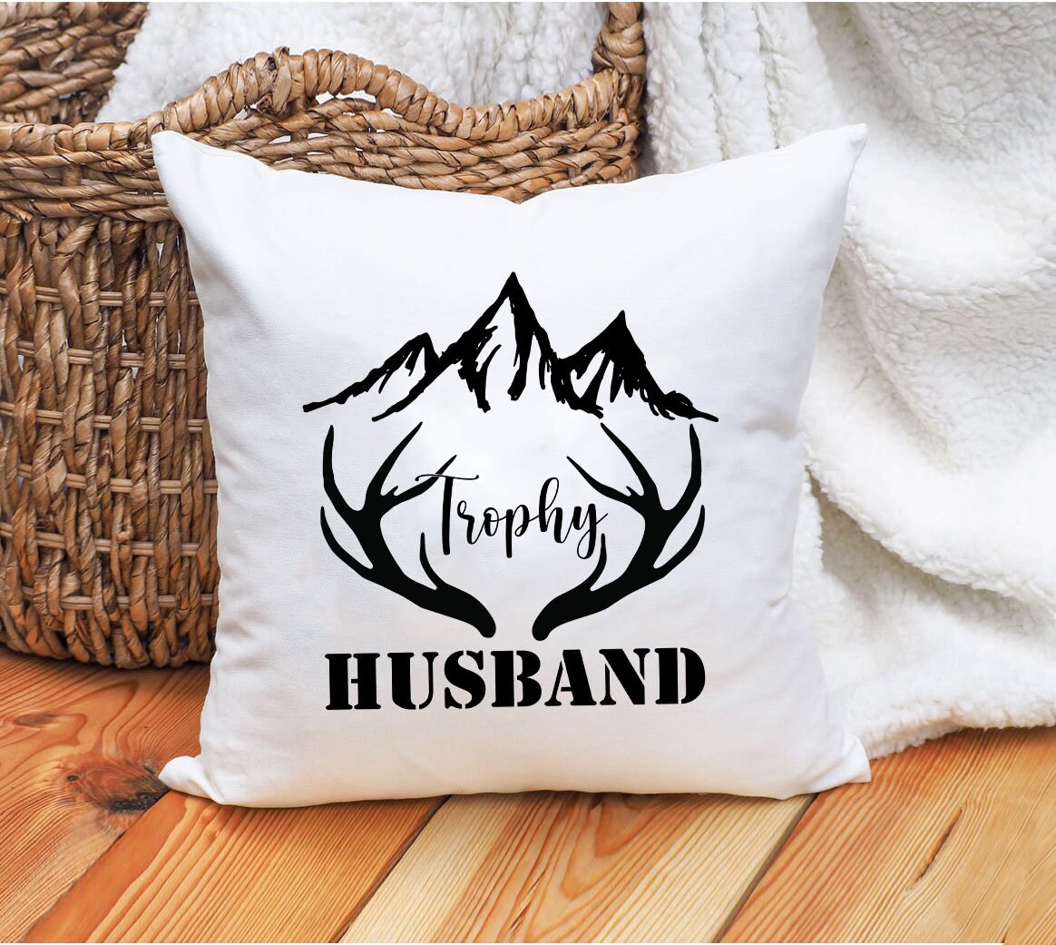 Husband Pillow Custom Name Pillow Funny Trophy Husband gift Etsy