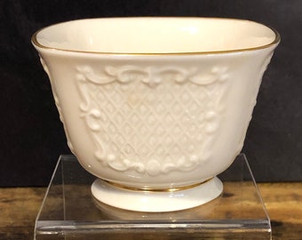 Lenox China - "Canterbury" Treat Bowl - Scroll Embossed - Lenox Giftware Collection