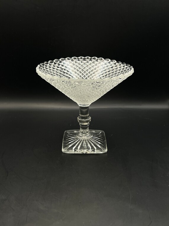 Anchor Hocking miss America Round Compote Etsy