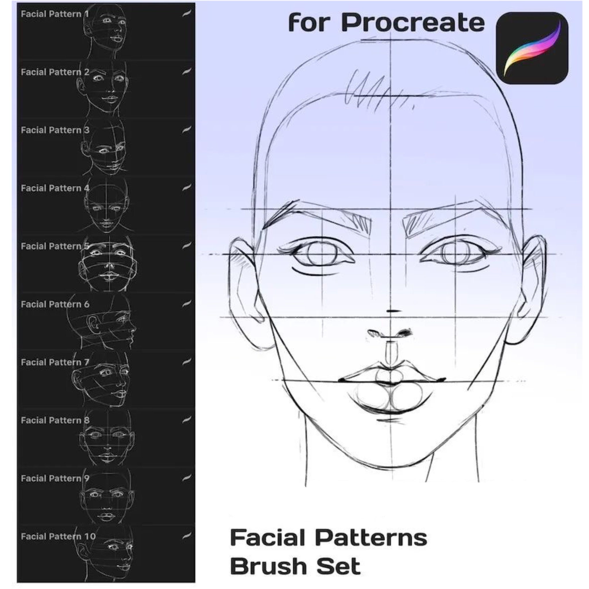 Procreate Face Templates Procreate Face Templates