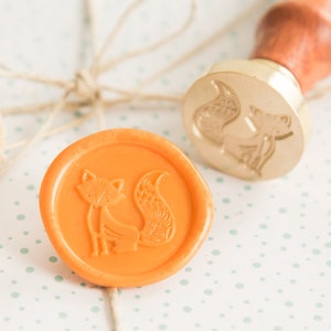 Fuchs Siegelstempel || Tier Wachs Siegel Stempel, Wachs Siegel, Hochzeitseinladung Siegelstempel, Stationäre Wachssiegel, Einladungswachs