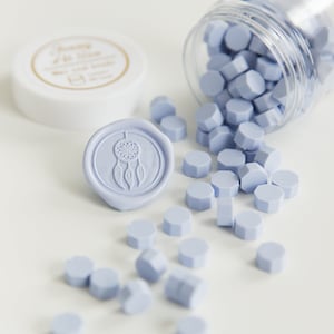 Perles pour sceaux de cire violettes pastel - 100 pièces || Cire à cacheter pourpre, pastel de perles de cachet de cire, perles de cachet de cire de mariage, cachet de cire
