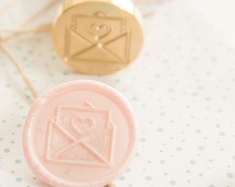 Liebesbrief Wachssiegel Stempel || Umschlag Wachs Siegel Stempel, Valentinstag Wachs Siegel, Hochzeitseinladung Siegelstempel, Stationäre Wachssiegel mit Liebe