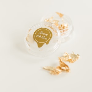 Copos de lámina de oro // Copos de pan de oro, Copos de lámina dorada, Copos de lámina metálica, Lámina para uñas, Lámina de pan de oro, Copos dorados, Papel de aluminio
