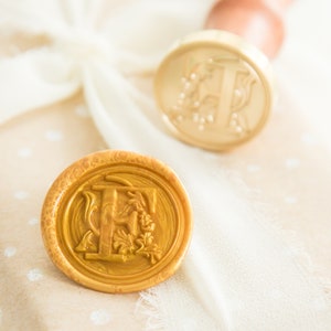 Sello de lacre con la letra F // Sello de lacre con el alfabeto, sello de lacre con letras, sello de lacre para invitación de boda, sello de lacre para papelería, sello de lacre con letras