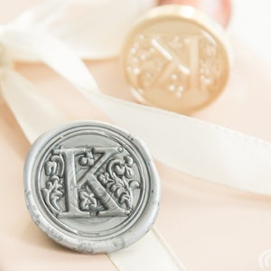 Sello de lacre con la letra K // Sello de lacre con el alfabeto, sello de lacre con letras, sello de lacre para invitación de boda, sello de lacre con iniciales, sello de lacre con letras
