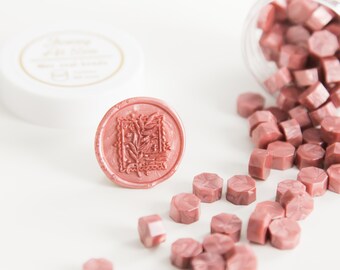 Kulki do pieczęci lakowej Dusty Rose - 100 sztuk || czerwony wosk, różowe kulki do pieczęci lakowych, ślubne pieczęcie lakowe, stempel do pieczęci lakowych, woski do topienia, pakowanie prezentów