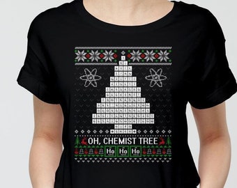 Christmas 2022 Science Fair Fairiday Celebration Men Noel Merry Xmas Sweatshirt Teacher Science Xmas Chemistry Chemistree  Ugly Sweater Shirt Clothing, Shoes & Jewelry Victoryleisurehomes.co.uk