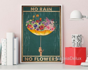 No Rain No Flowers Etsy