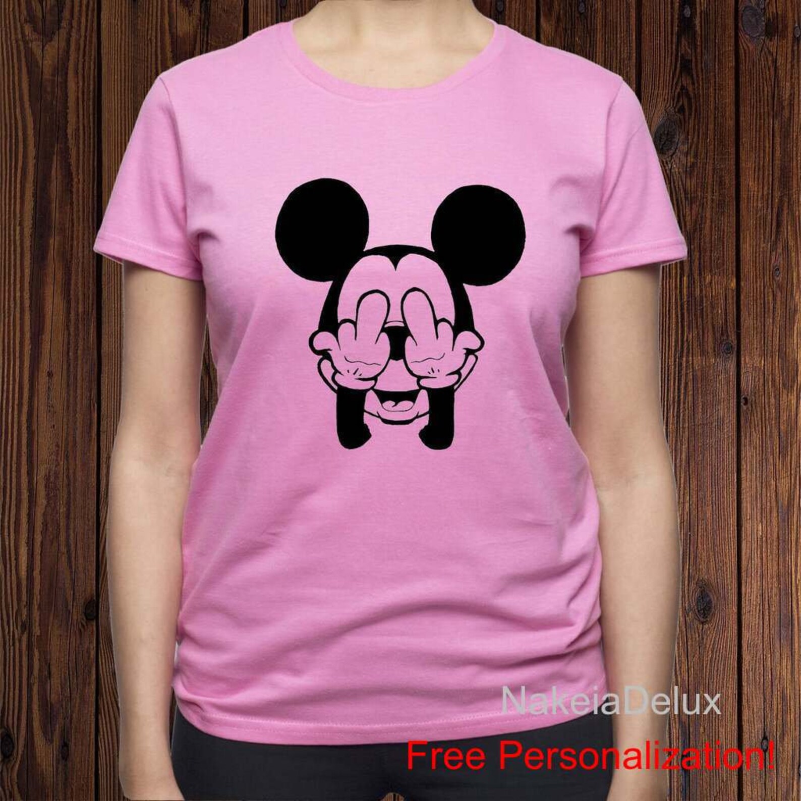 Mickey Mouse Middle Fingers tshirt/ Disney t shirt