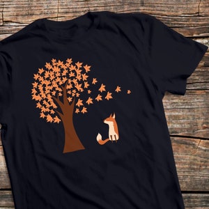 Bohemian Wolf with Autumn Leaves Mens T-Shirt Bohemian Wolf with Autumn Leaves Mens T-Shirt