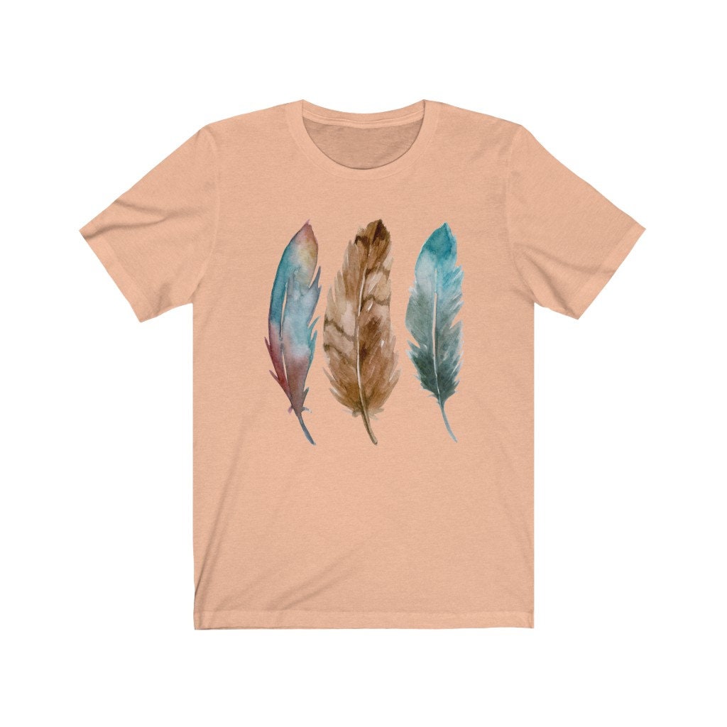 Feathers Tshirt Bird Feather Shirt Women's Fall Etsy