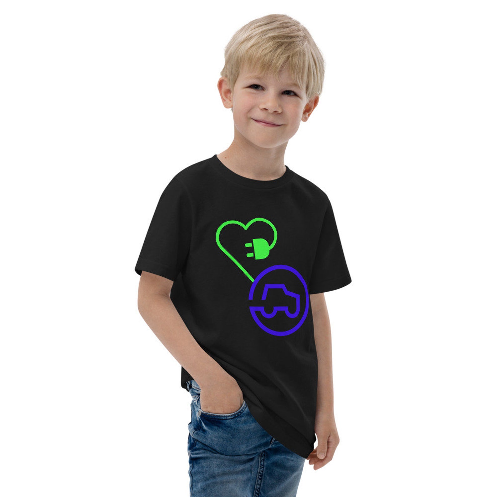 Electric Car Shirt Youth Size EV Tshirt Plug In EV Tshirt Etsy
