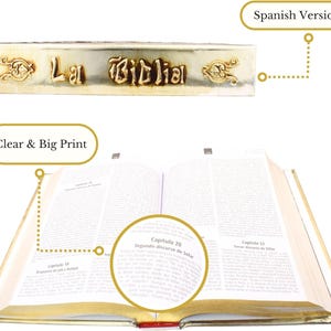 Brand:Nuestra Fe - Catholic Bible in Spanish with Cover of Our Virgin of Guadalupe - Spanish Bible Large Print - The Holy Bible in Spanish image 7